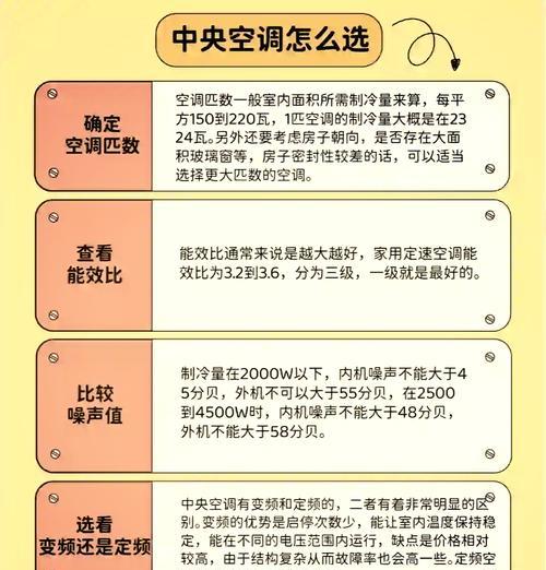 定频与变频空调的区别及选择（了解定频与变频空调的特点，选择适合你的空调产品）