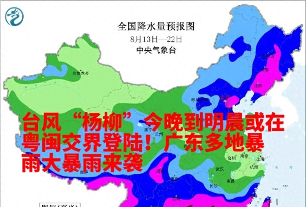 台风“杨柳”今晚到明晨在粤闽交界登陆,广东多地暴雨大暴雨来袭
