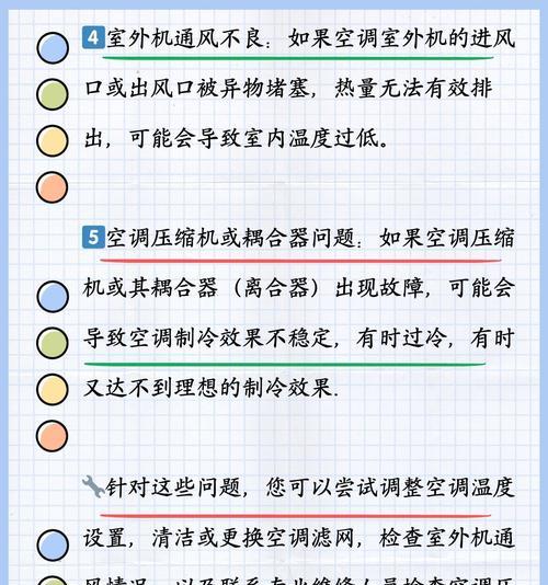 为什么空调不凉（深入分析空调失效的原因和解决方法）