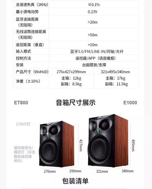 大飞蝶音响的配置如何？